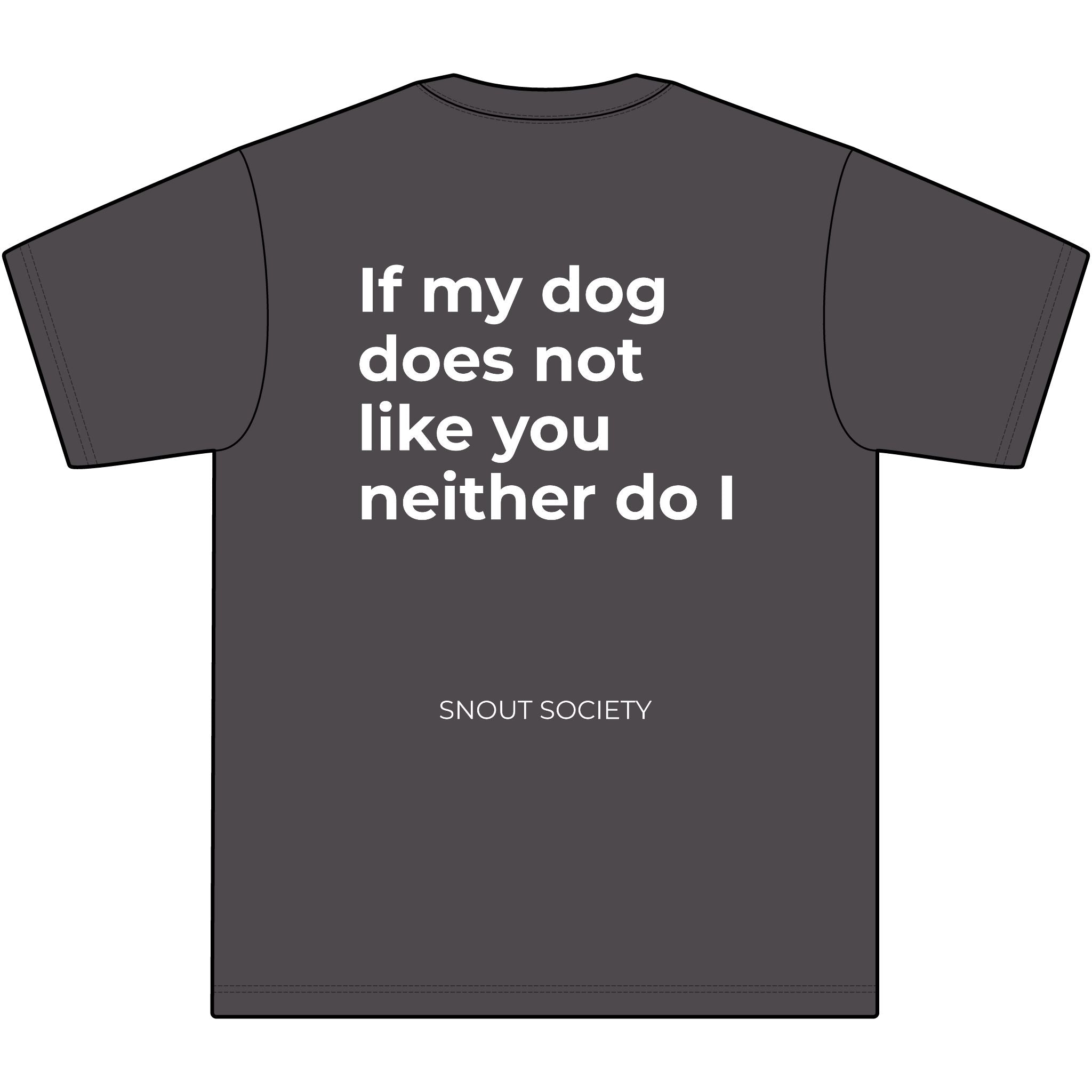 If My Dog Does Not Like You Neither do I - Unisex, oversized Tee